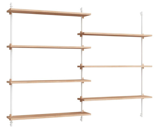 Moebe wall shelving ws.115.2.B Eik-hvit