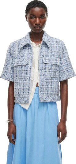 ROUGE EDIT Rounantes 2/4 Short Blazer   Multi/patterned   36