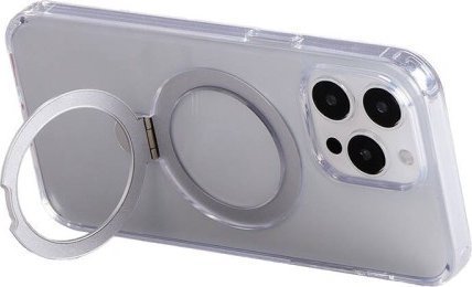 Joyroom Magnetisk Beskyttende Telefondeksel med Holder for iPhone 15 Gjennomsiktig