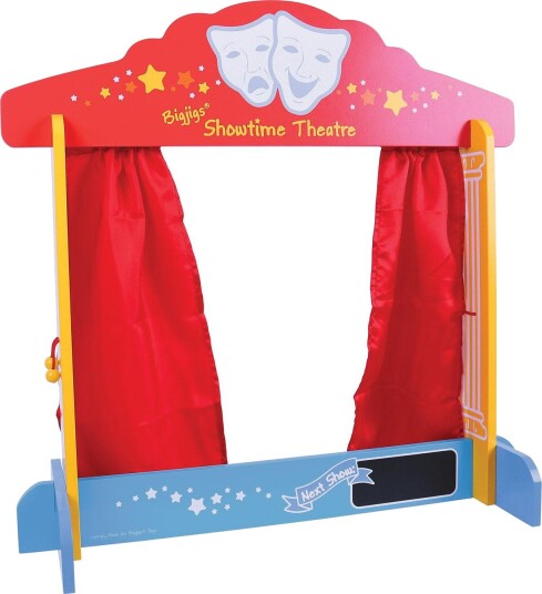 Bigjigs BJ339 Dukketeater i tre (bordmodell) - fra 3 år