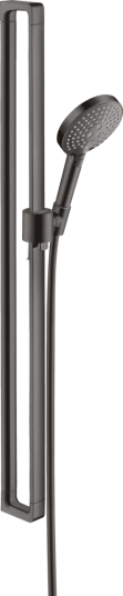 Axor Citterio E Dusjsett, 900 mm Med 3 stråletyper, Børstet Sort Krom