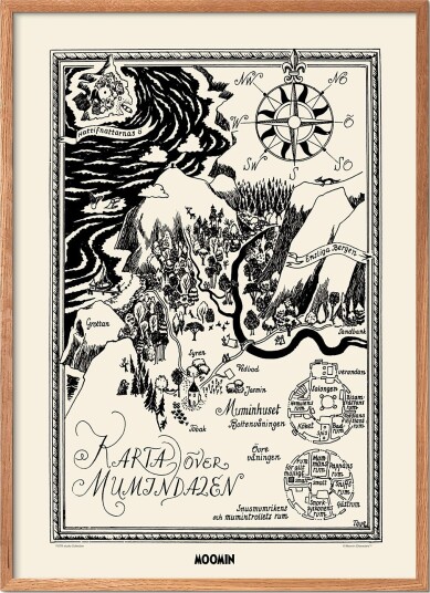PSTR Studio Moomin X Pstr Studio - Map Of Moomin Valley Ii - 50X70CM