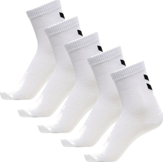 Hummel Sokker hmlMAKE My DAGSSOKKER 5 pack Bright White Hummel 28/31 Sokker Hvit Svart