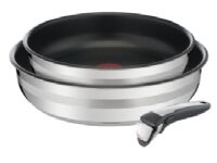 Tefal Jamie Oliver Ingenio, Rustfritt stål, Rustfritt stål, Titanium Excellence, Sort, Rustfritt stål, 250 °C, Thermo-Spot