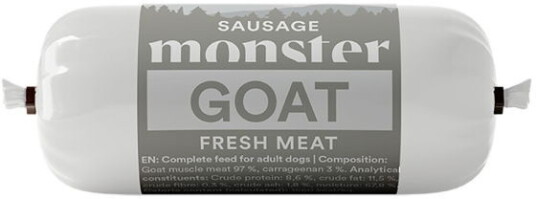 Monster Pet Food Hundepølse Geit 80 g - Våtfôr til Hund