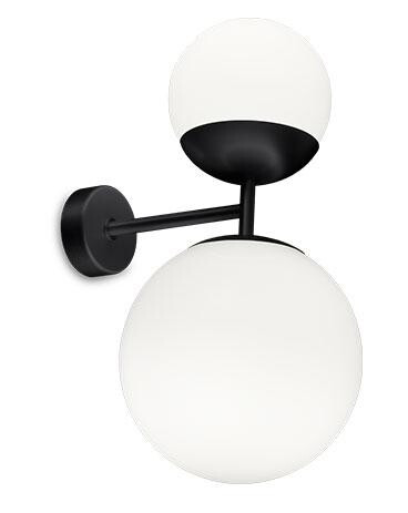 TATO Biba Vegglampe Hvit & Matt Sort TATO Biba Vegglampe Hvit & Matt Sort