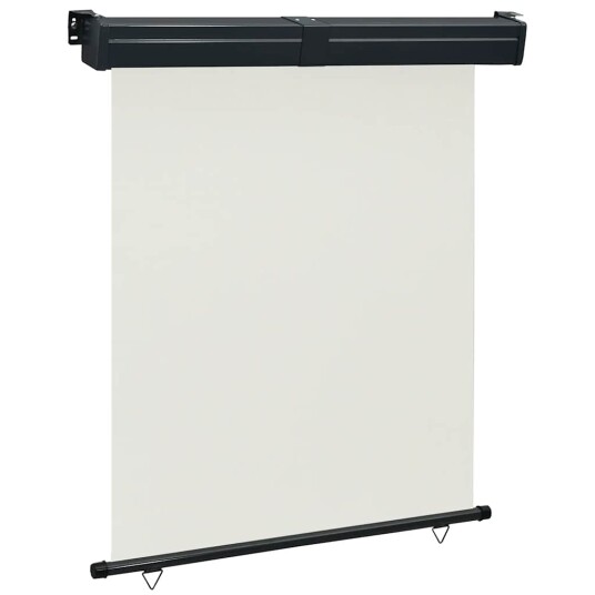 vidaXL Sidemarkise for balkong 140x250 cm kremhvit