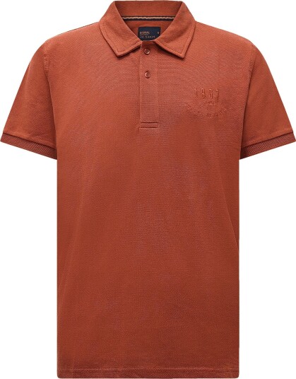 SIGNAL 13657 Leonsi Heavy Emb. Polo RUSTY RED M