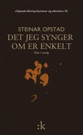 Det Jeg Synger Om Er Enkelt Av Steinar Opstad