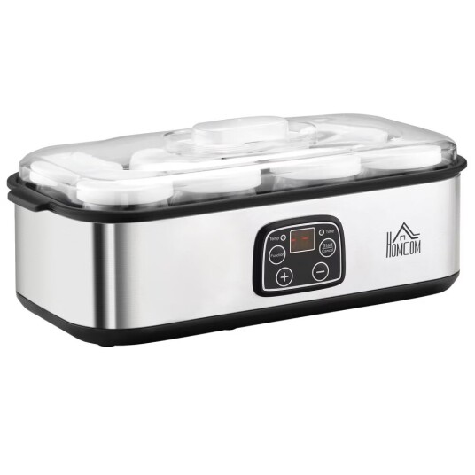 Northio Yoghurt Maker 25W Lcd-Skjerm 8 Krukker Med Lokk 180Ml Justerbar Temperatur Pc & Pp-Plast