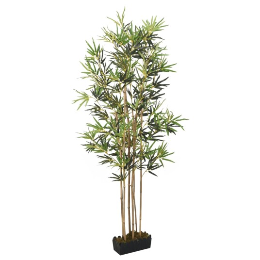 Kunstig bambustre 1104 blader 180 cm grønn
