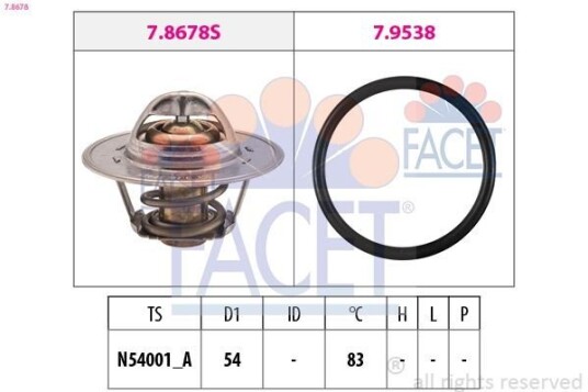 Termostat FACET 7.8678 Termostat FACET 7.8678