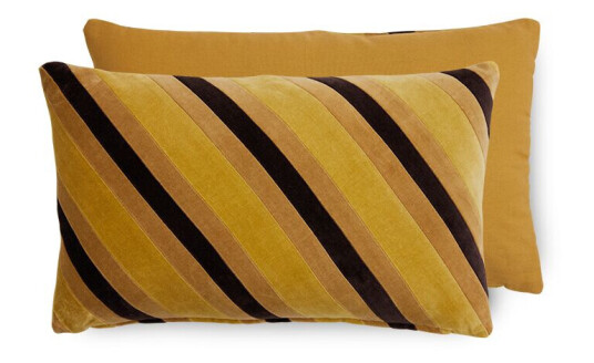 HK Living Striped velvet pute 30x50 cm Honey HK Living Striped velvet pute 30x50 cm Honey