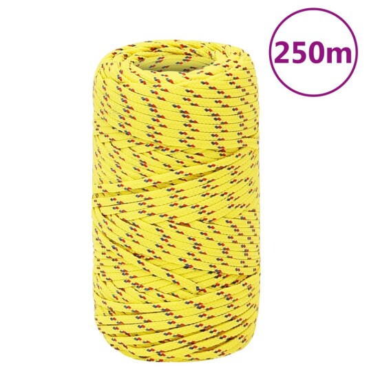  Båttau gul 2 mm 250 m polypropylen