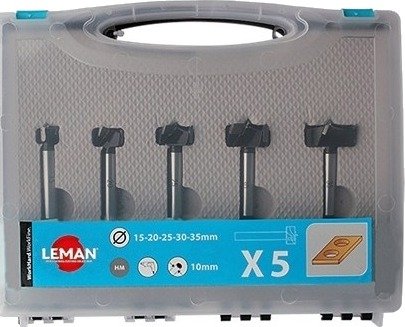 Leman Sett Med 5 Stk. Flatbund Hardmetallbor
