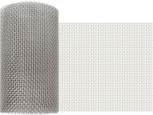 vidaXL Maskeskjerm 20 x 200 cm 6 Mesh Rustfritt stål 201 Sølv