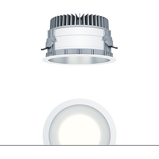Zumtobel Downlight PANOS 200mm 15W 1576lm 3000K DALI hvit