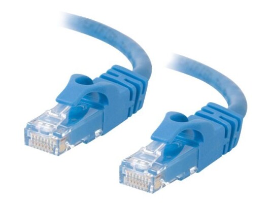 C2g Cat6 Booted Unshielded Utp Network Patch Cable Koblingskabel Rj-45 Hann Til Rj-45 Hann 1 M Utp Cat 6 Formstøpt Uten Hindringer Flertrådet Blå