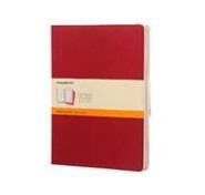 Moleskine Ruled Cahier Xl - Red Cover (3 Set) (8862931077)