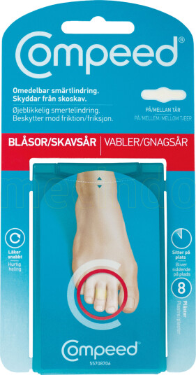 Compeed Gnagsårplaster (På/mellom Tær) 1 Pakker