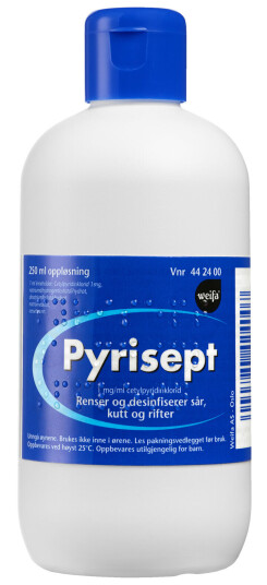 Pyrisept Oppløsning 1 mg/ml 250 ml