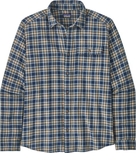 Patagonia Men's Long Sleeve Cotton Fjord Flannel Shirt Blå M Man