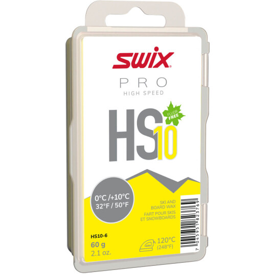 Swix Hs10 Yellow, 0°c/+10°c, 60g Swix Hs10 Yellow, 0°c/+10°c, 60g