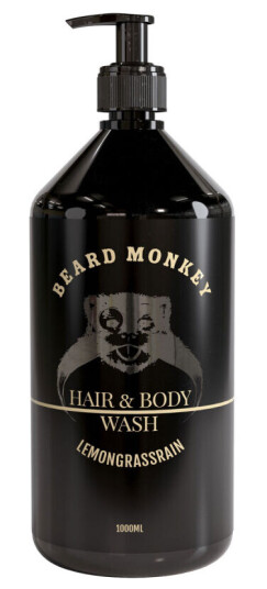 Beard Monkey 2-i-1 Hår- og Kroppssjampo med Sitronella 1000 ml Beard Monkey 2-i-1 Hår- og Kroppssjampo med Sitronella 1000 ml