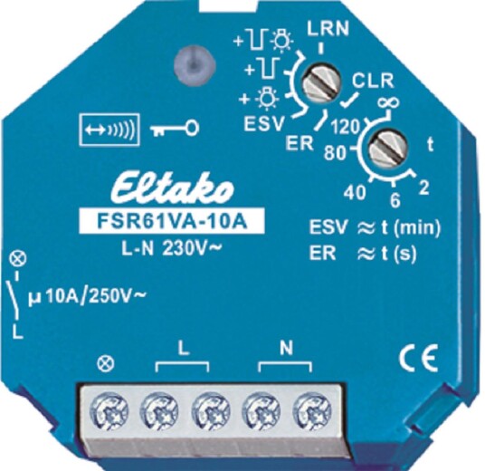 Eltako 30100010 Impulsrelé 230 V AC IP30 Elfordeling & strømforsyning