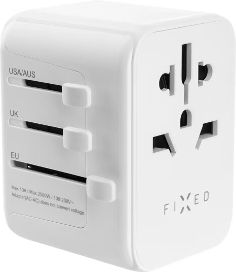 Fixed World 30W reiseadapter (hvit)