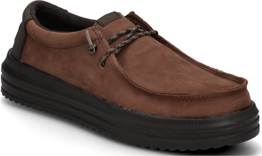 Hey Dude Rev Tumbled Leather Brown 45