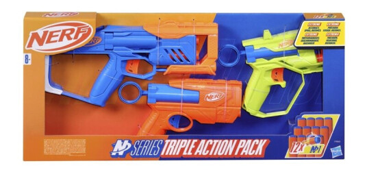 NERF N-Series Trippel actionpakke
