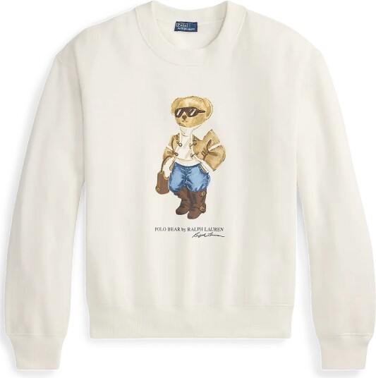 Polo Ralph Lauren Winter Polo Bear Fleece Crewneck   ANTIQUE CREAM   L