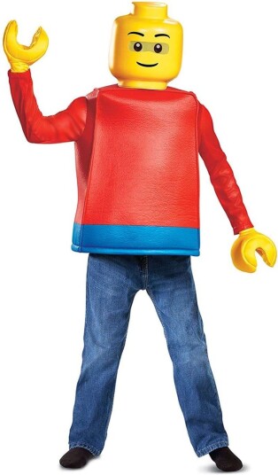 LEGO Guy Classic kostyme 7-8 år 122-128 cm