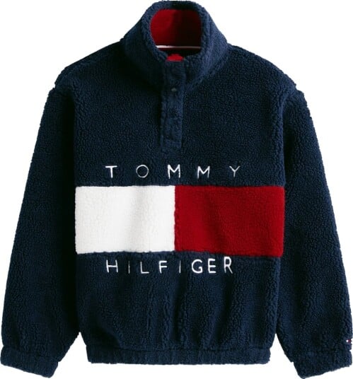 Tommy Hilfiger Fleecegenser   Flagg Heritage   Dark Natt Navy   Tommy Hilfiger   10 år (140)   Fleecejakke   Blå