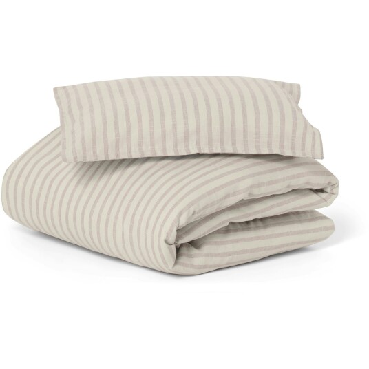 Garbo & Friends Stripe Mauve Sengesett 70x80 + 28x35 cm Garbo & Friends Stripe Mauve Sengesett 70x80 + 28x35 cm