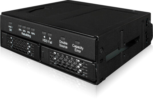 Icy Dock ToughArmor MB902SPR-B R1 2.5" SATA RAID-Mediatek Harddiskramme i Svart