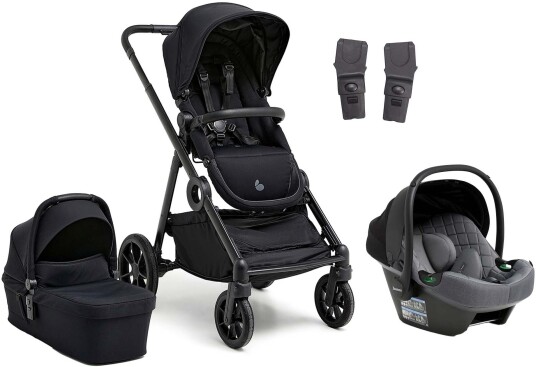 Beemoo Pro Multi 2 Duovogn inkl Route i-Size Babybilstol Coffee Black/Mineral Grey