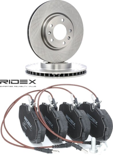 Bremseskiver og klosser RIDEX 3405B2937