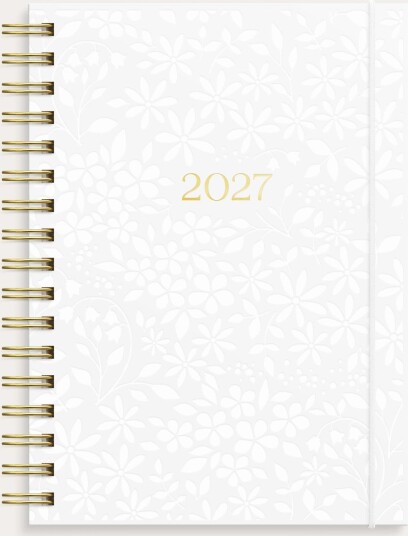 Ukekalender GRIEG Multi A6 2027 hvit