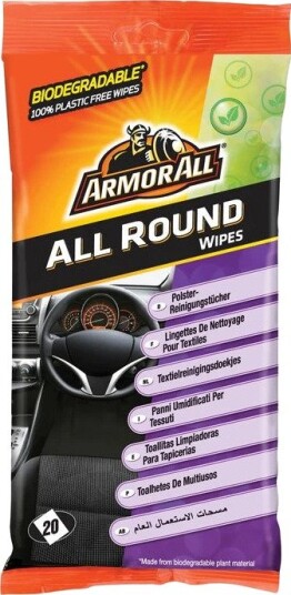 Armor All Bio Allround Rengjøringskluter 20 stk Biologisk nedbrytbare