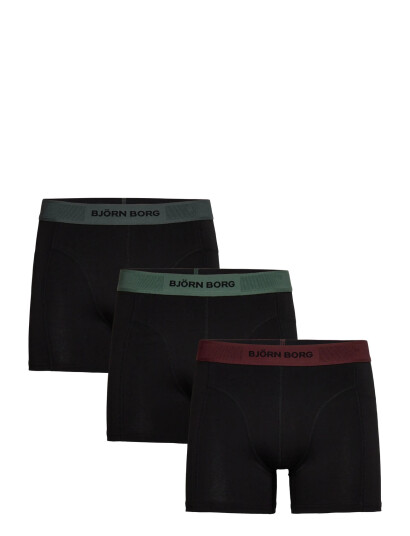 Björn Borg Organic Cotton Stretch Boxer 3P - Black - S
