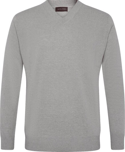 Oscar Jacobson Gregor V Neck BRICK BEIGE 3XL