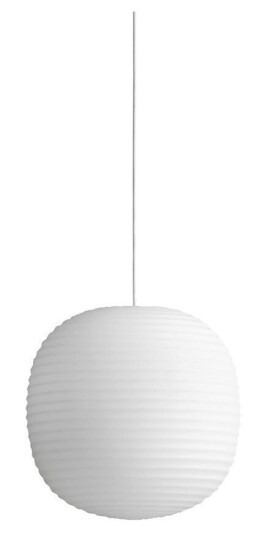 NEW WORKS Lantern Taklampe i Mattert Hvit Opal Glass Mellom