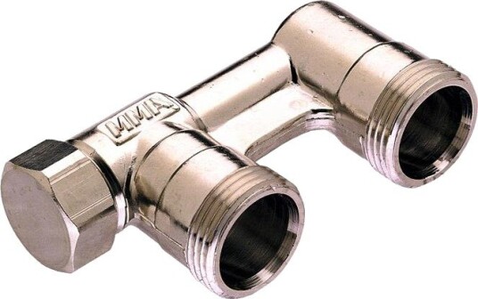 Mma 4171702 Forbigangsrør 40 C/C, M22 × 1,5, Forkrommet