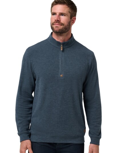 TravisMathew Cloud Sweater 1/4 Zip Blue XL TravisMathew Cloud Sweater 1/4 Zip Blue XL