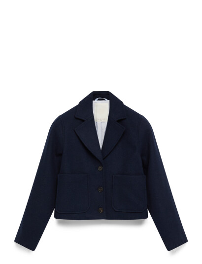MSCH Copenhagen Mschkeola Secilia Wool Short Jacket - Navy - XS/S