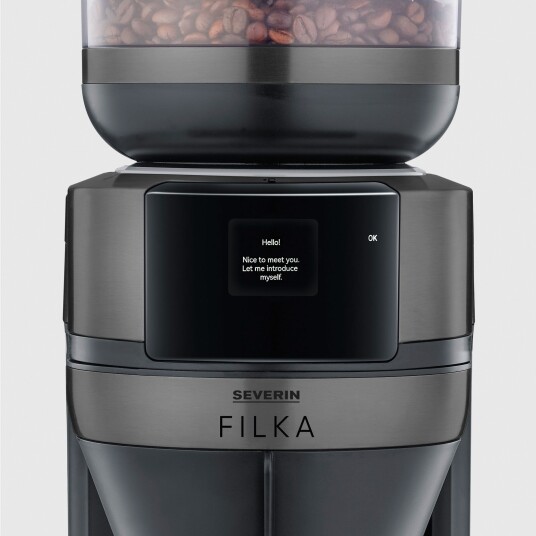 Severin FILKA kaffetrakter med glasskanne mørk metallfinish Severin FILKA kaffetrakter med glasskanne mørk metallfinish