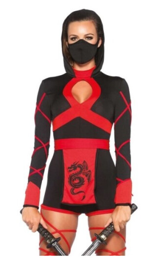 Boland Traciks Red Dragon Ninja Kostume LA85401L Boland Traciks Red Dragon Ninja Kostume LA85401L