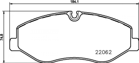 Bremseklosser HELLA 8DB 355 021 961